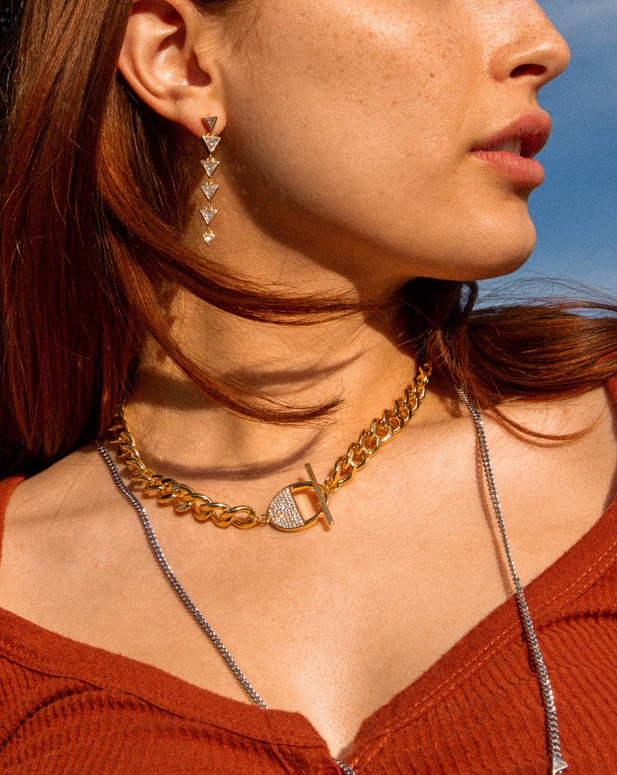 Double-Sided Cuban Chain Necklace