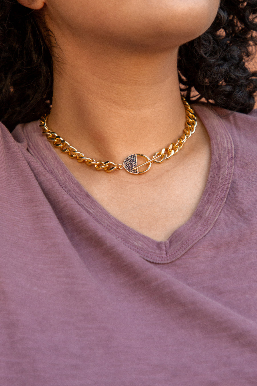 Double-Sided Cuban Chain Necklace