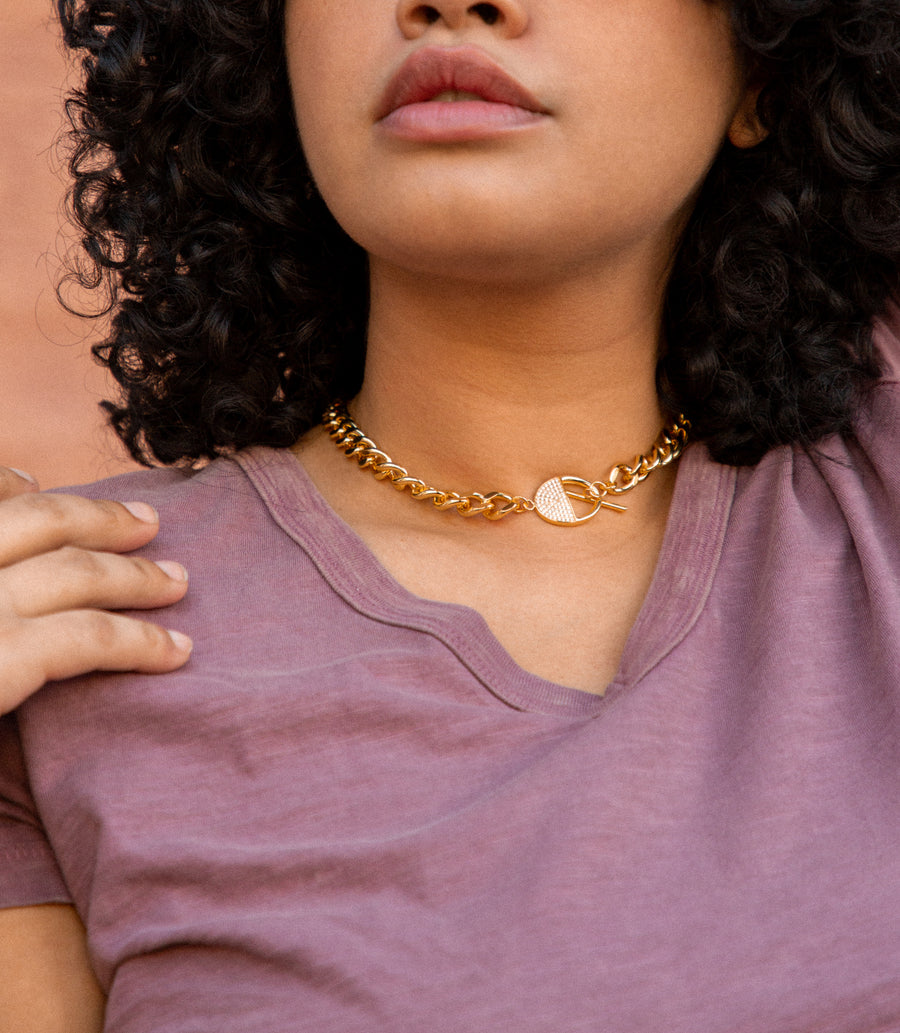 Double-Sided Cuban Chain Necklace