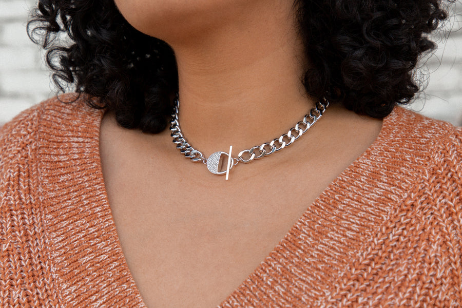 Double-Sided Cuban Chain Necklace