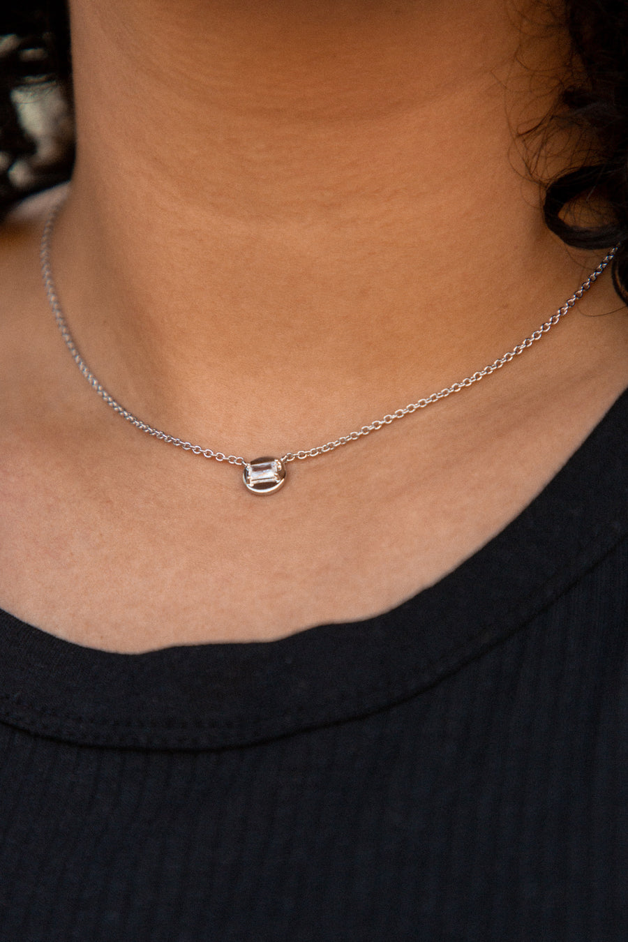 Baguette Charm Necklace