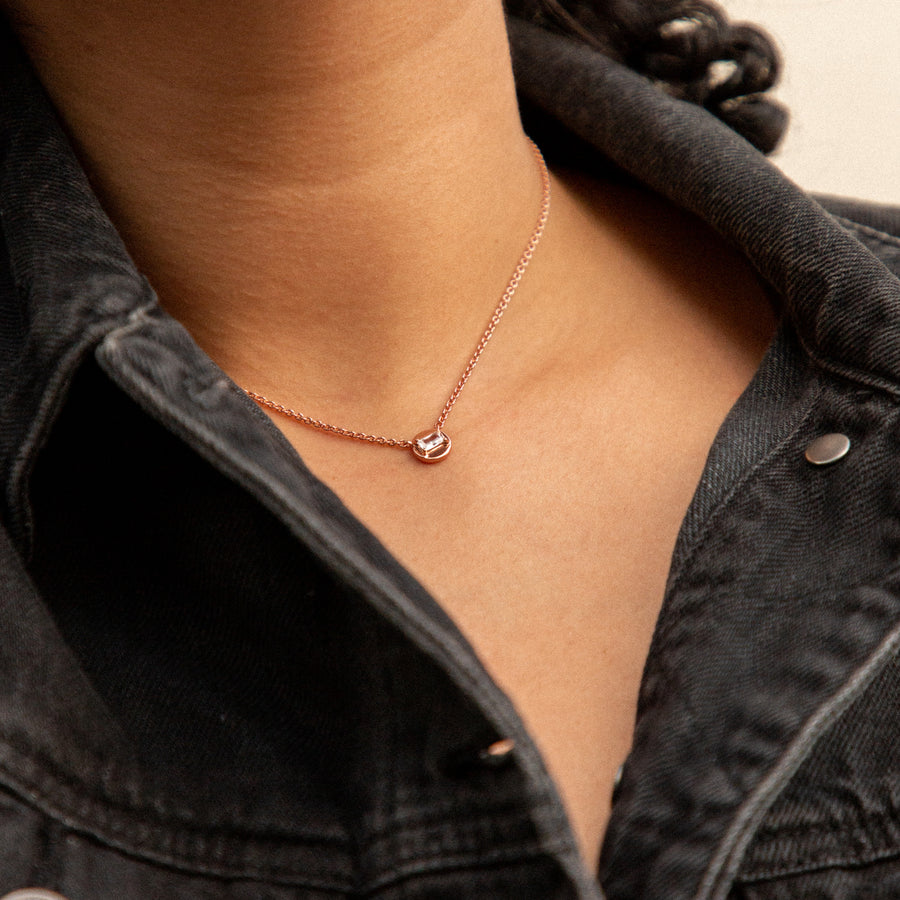 Baguette Charm Necklace
