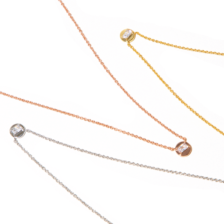 Baguette Charm Necklace