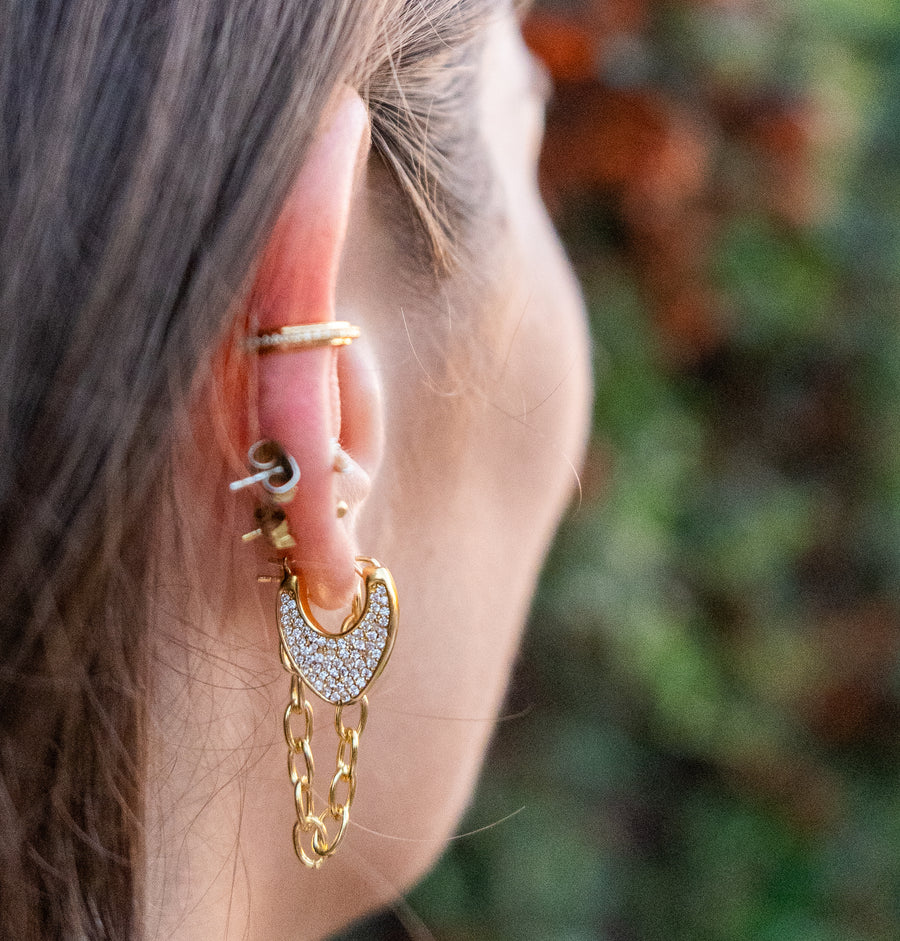 Chain Hoop Earrings